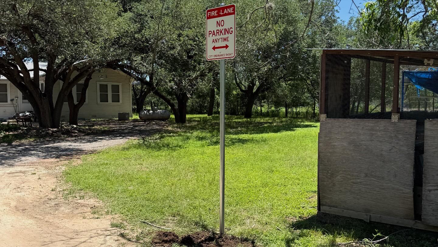 parking lot signs