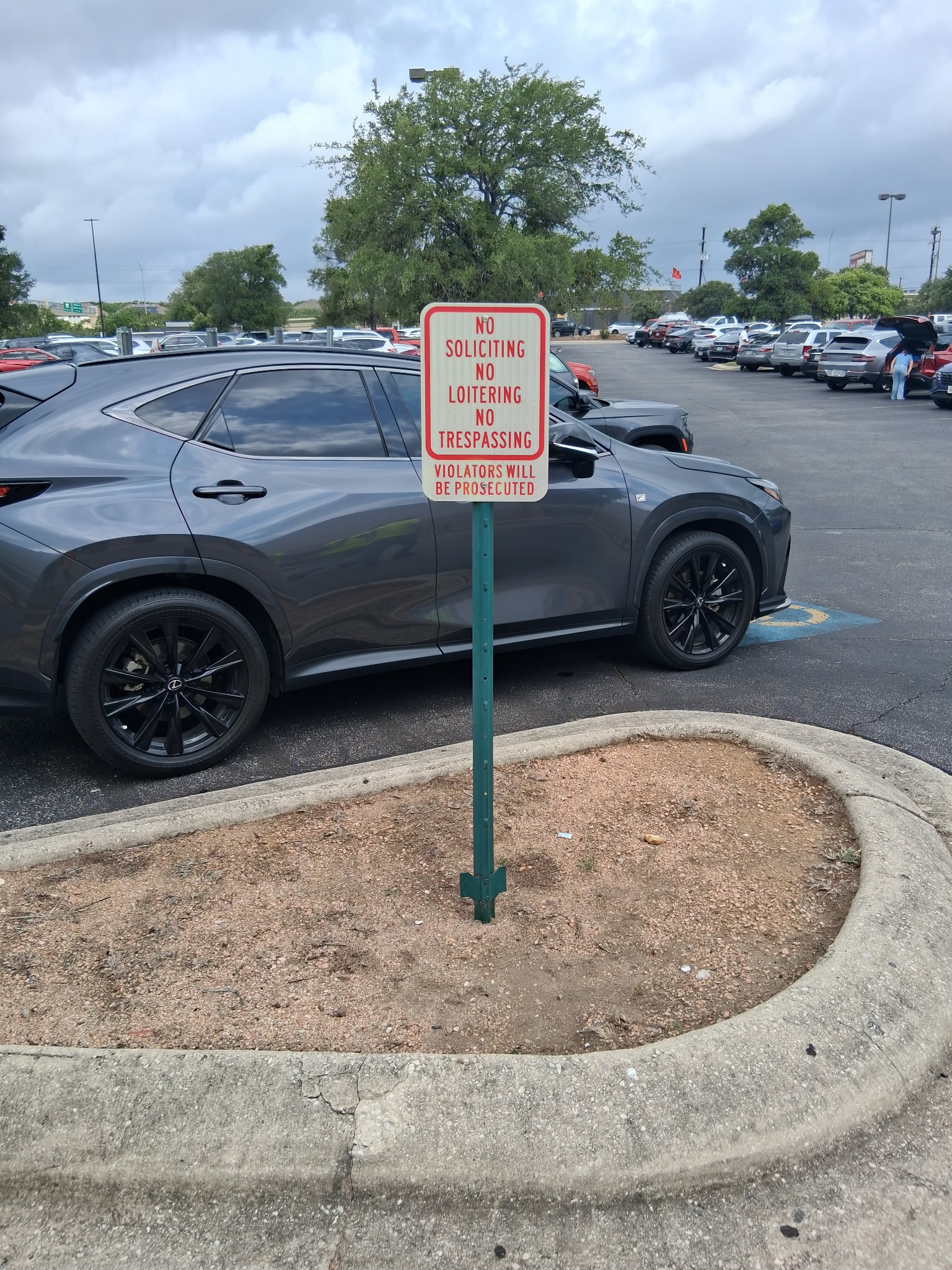 parking lot signage
