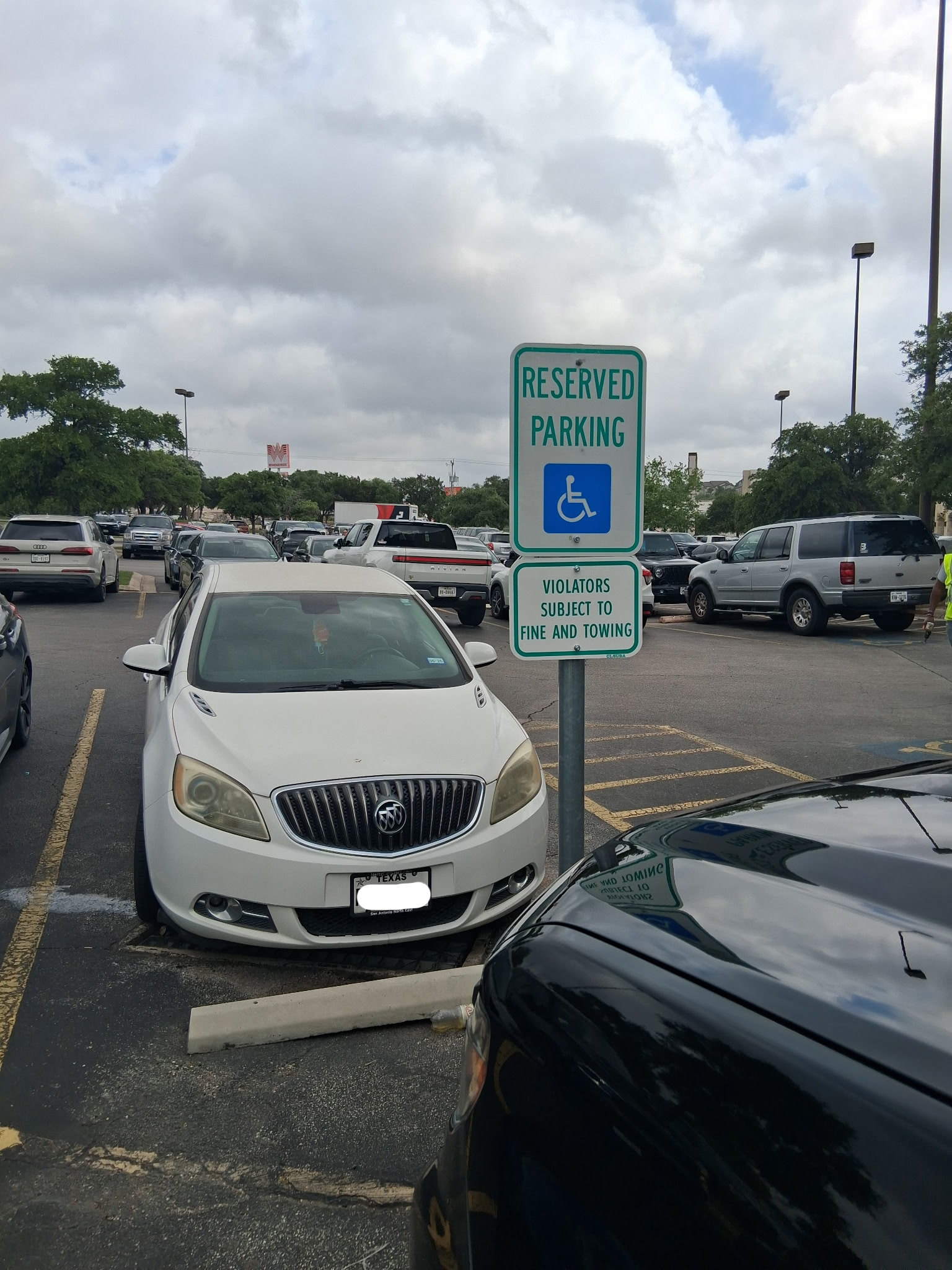 parking lot signage