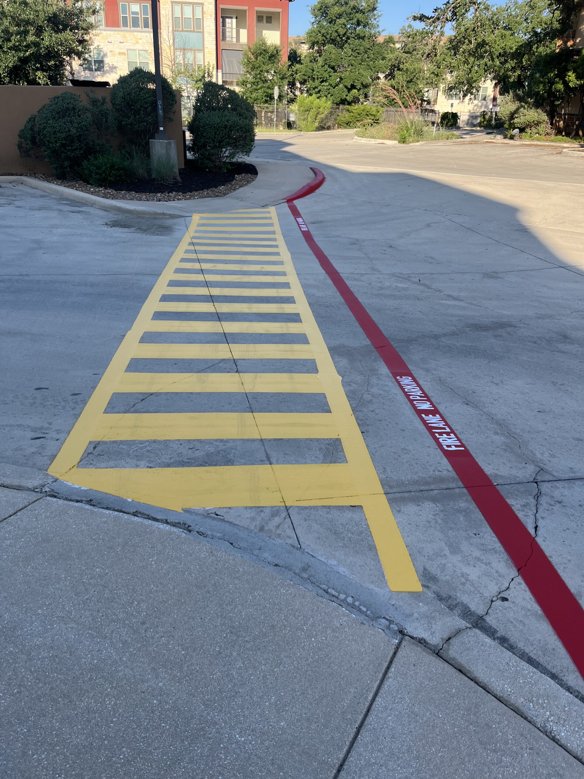 Commercial asphalt striping in San Antonio and Austin