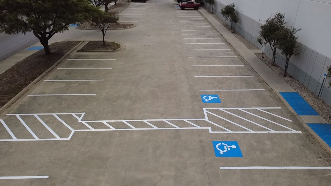 Commercial asphalt striping in San Antonio and Austin